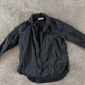 Madewell Black Casual Button-Down Shirt